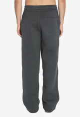 AMI PARIS Ami De Coeur Wide-Leg Track Pants Gray UTR806-749-020