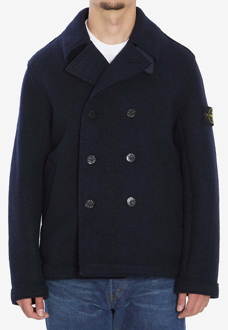 Double-Breasted Wool Peacoat