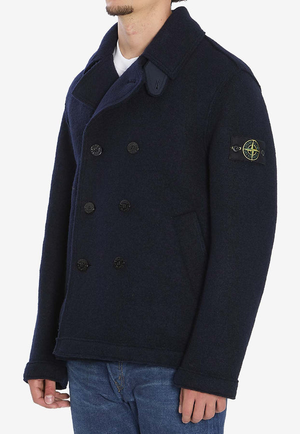 Double-Breasted Wool Peacoat