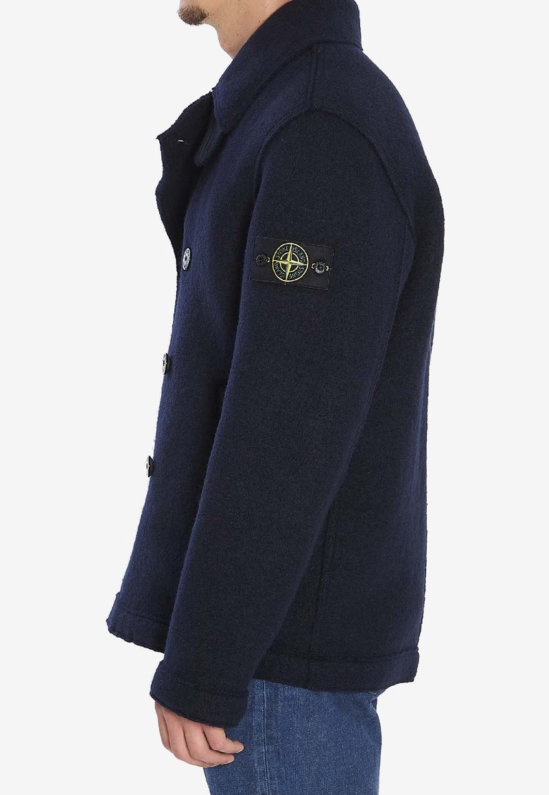 Double-Breasted Wool Peacoat