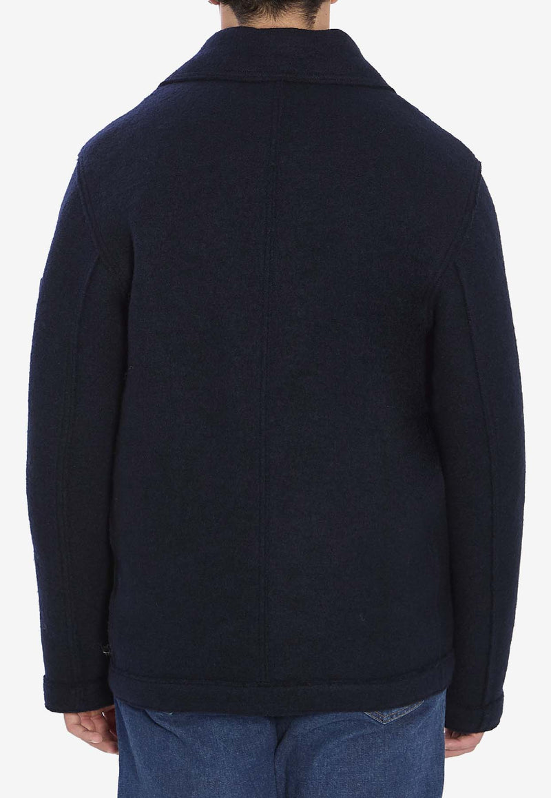 Double-Breasted Wool Peacoat