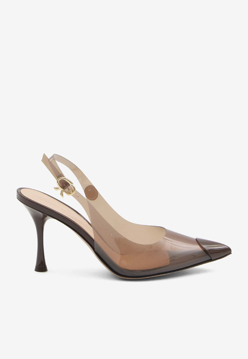 Diana 85 Slingback Plexi Pumps