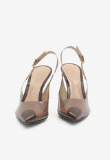 Diana 85 Slingback Plexi Pumps
