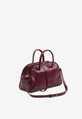 Jacquemus Small Le Turismo Leather Top Handle Bag Burgundy BAW00416A-C20C01-490