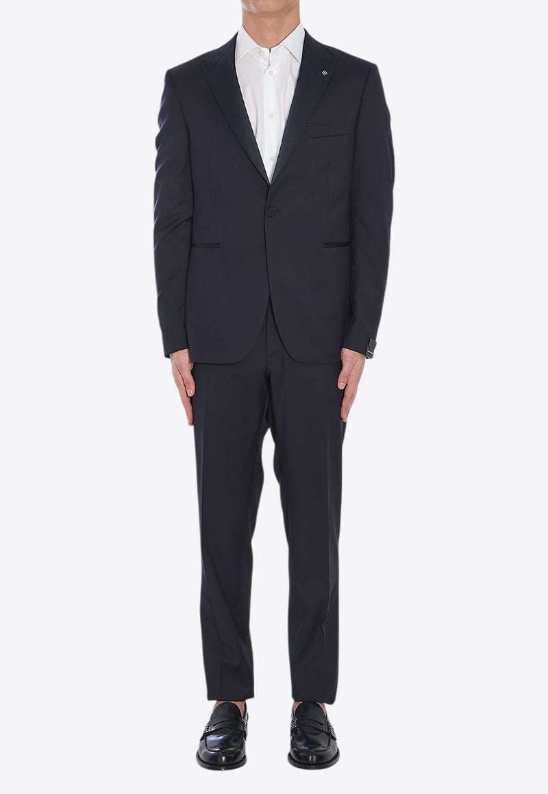 Tagliatore Single-Breasted Wool Suit Blue SFBR15A01-060001-B5013
