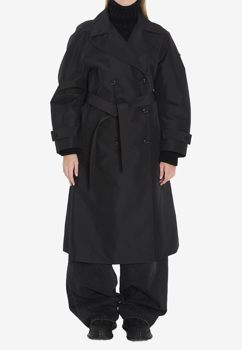 Moncler X EE72 by Edward Enninful Zake Waterproof Trench Coat Black K24031C00005-M6518-999