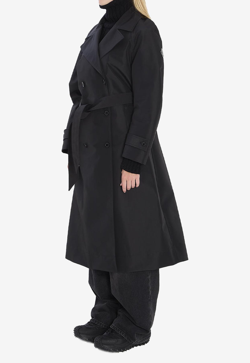 Moncler X EE72 by Edward Enninful Zake Waterproof Trench Coat Black K24031C00005-M6518-999