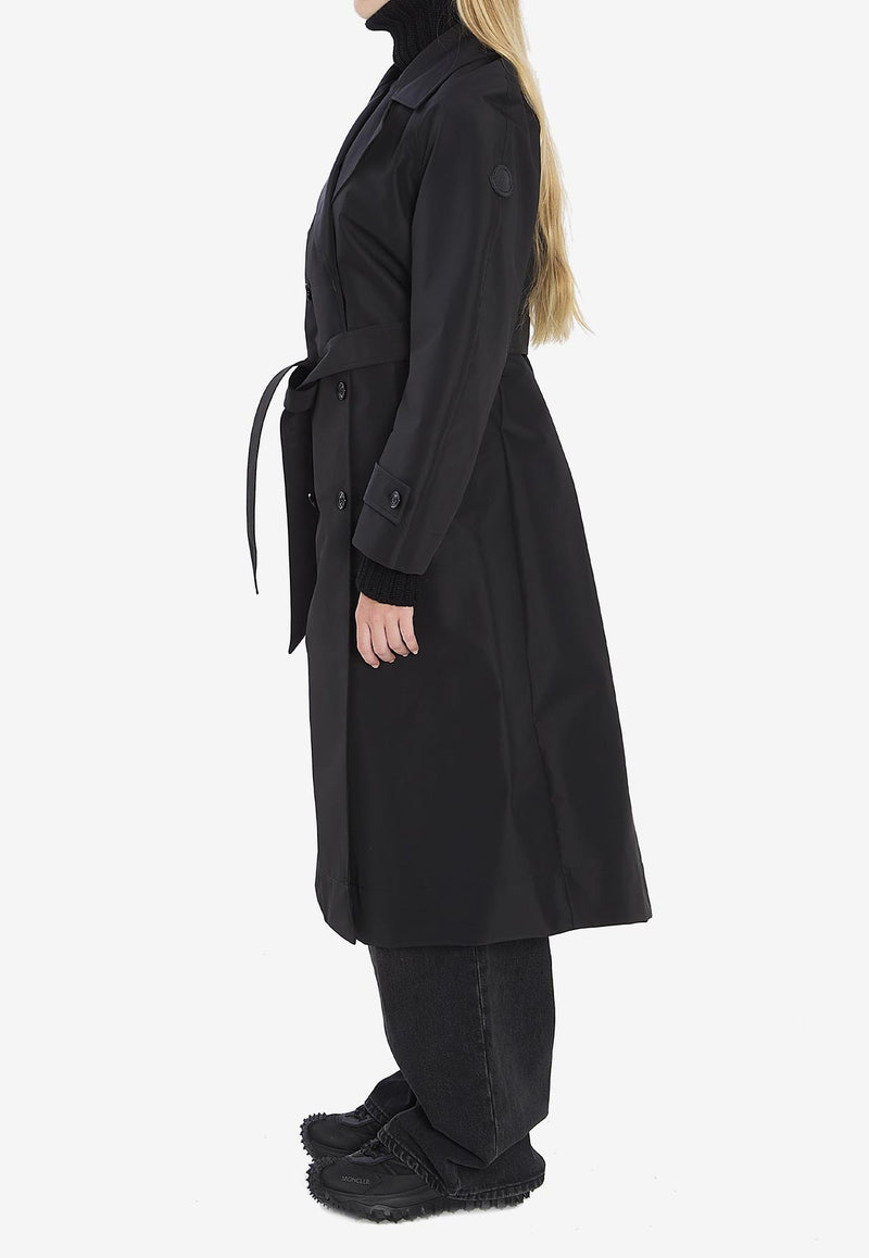 Moncler X EE72 by Edward Enninful Zake Waterproof Trench Coat Black K24031C00005-M6518-999