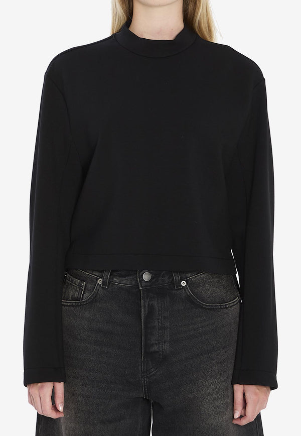 Moncler X EE72 by Edward Enninful Logo Patch Crewneck Sweatshirt Black K24038G00002-89AYC-999