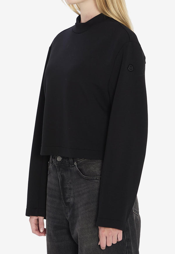 Moncler X EE72 by Edward Enninful Logo Patch Crewneck Sweatshirt Black K24038G00002-89AYC-999