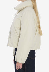 Lemaire Cropped Puffer Jacket White OW1151-LF1019-WH050