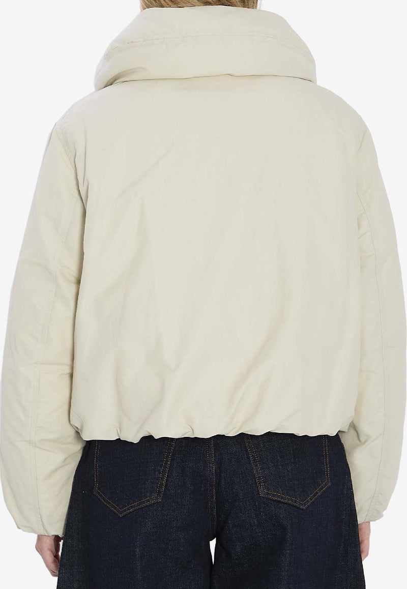 Lemaire Cropped Puffer Jacket White OW1151-LF1019-WH050