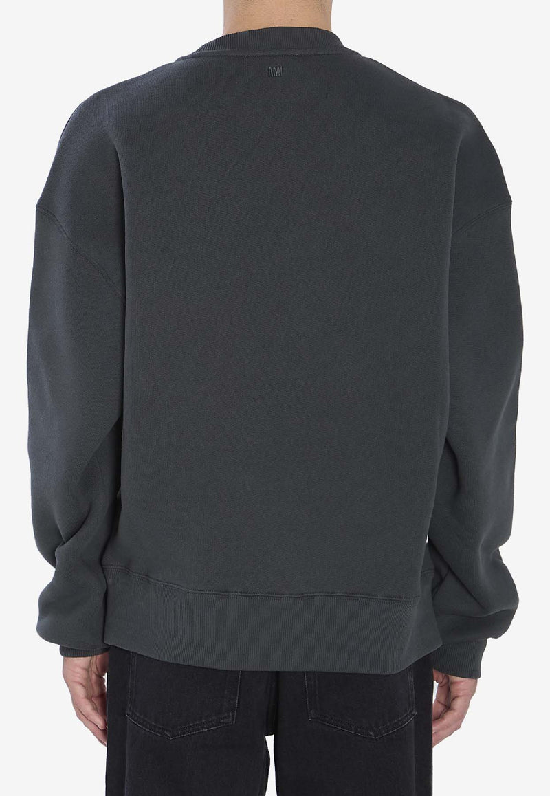 AMI PARIS Ami De Coeur Sweatshirt Gray USW755-749-020