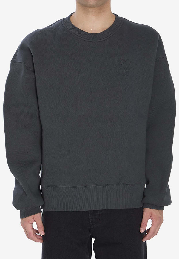 AMI PARIS Ami De Coeur Sweatshirt Gray USW755-749-020