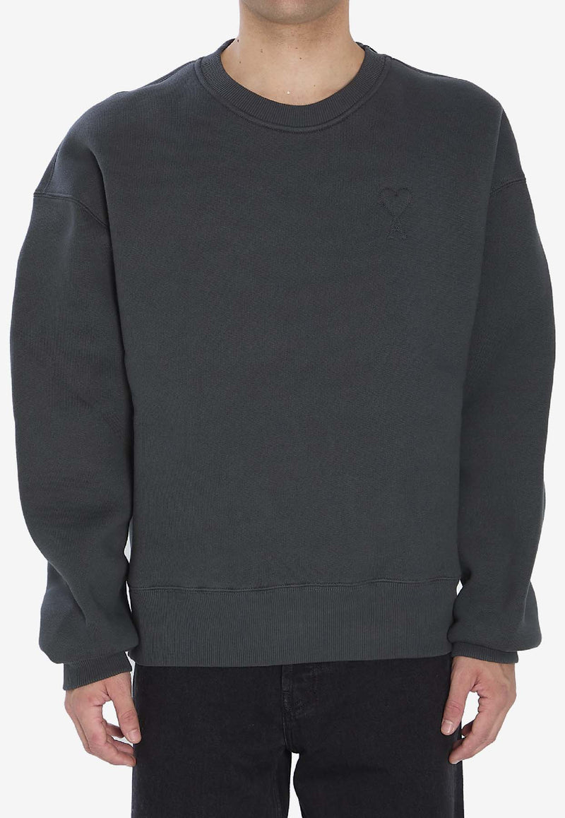 AMI PARIS Ami De Coeur Sweatshirt Gray USW755-749-020