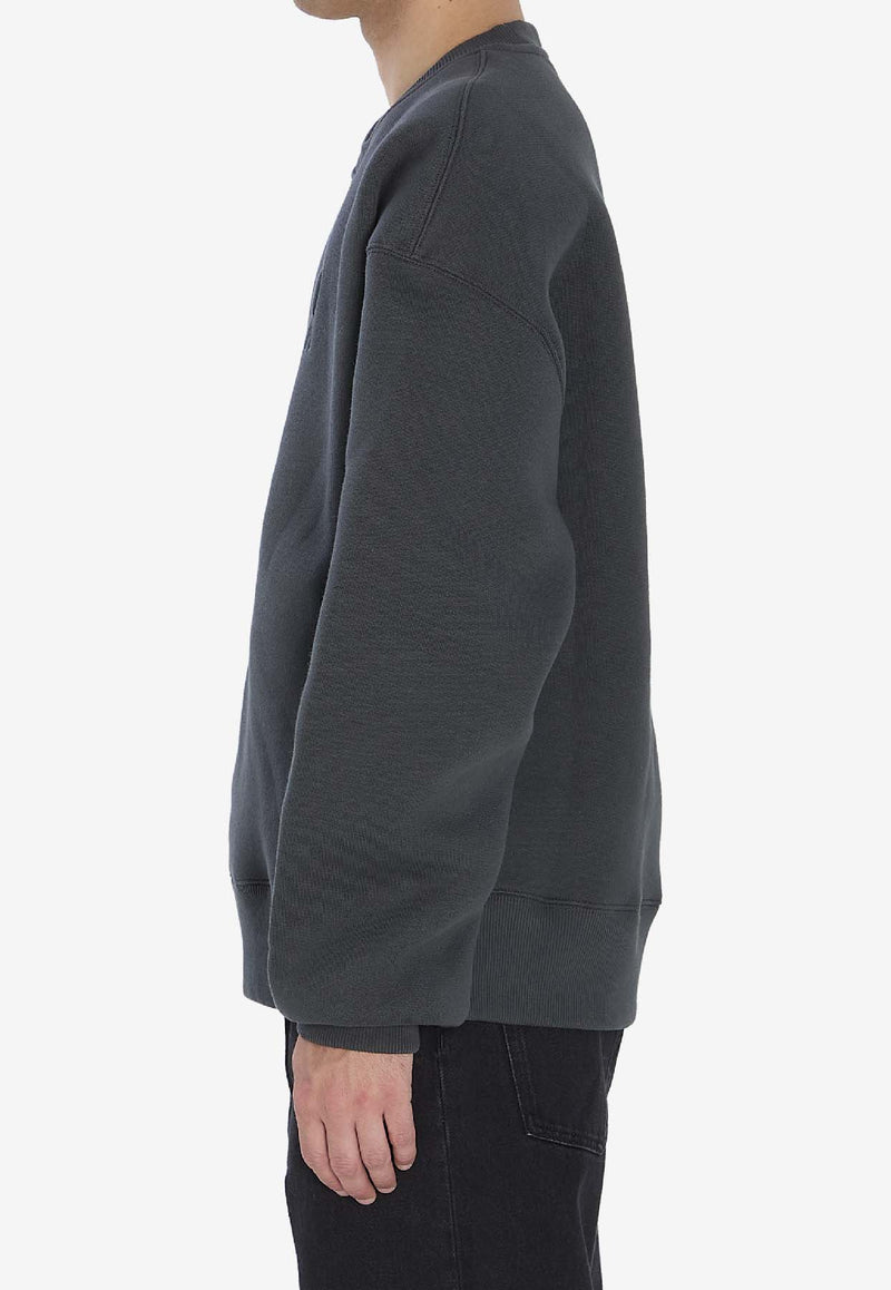 AMI PARIS Ami De Coeur Sweatshirt Gray USW755-749-020