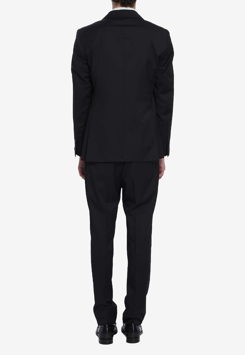 Tagliatore Wool Single-Breasted Suit Black 2FNJ22B01-060001-N5012