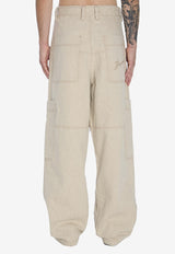 Jacquemus De-Nimes Carré Cargo Pants Beige PAM00541A-D00044-130