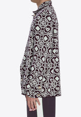 Casablanca Monogram-Pattern Overshirt Multicolor AW25KW1093--01