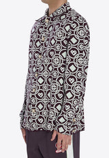 Casablanca Monogram-Pattern Overshirt Multicolor AW25KW1093--01