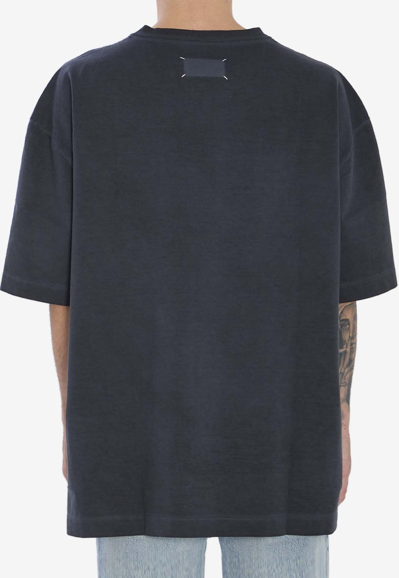 Maison Margiela Four Stitches Oversized T-shirt Blue S50GC0646-S23883-855