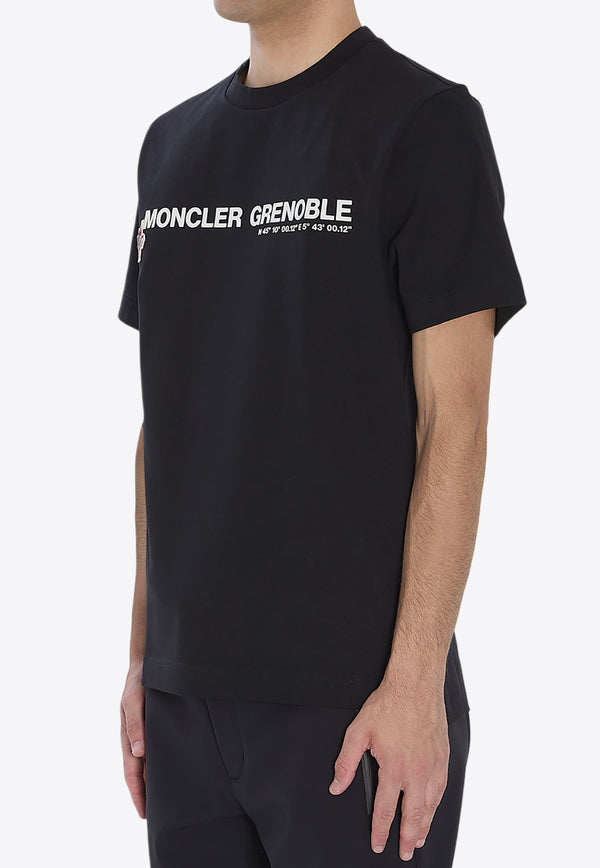 Moncler Grenoble Logo Print T-shirt Black K20978C00001-89AW1-999