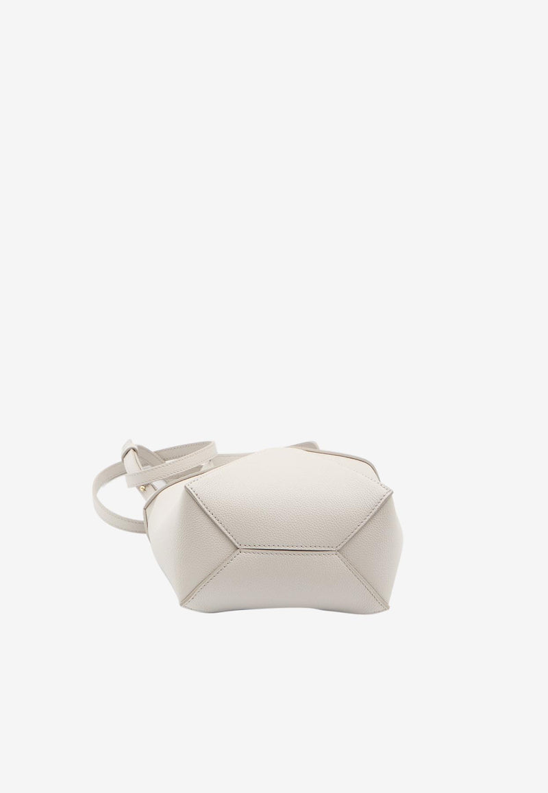 Loewe Mini Puzzle Fold Grained Leather Top Handle Bag Cream A779V25X19--1769