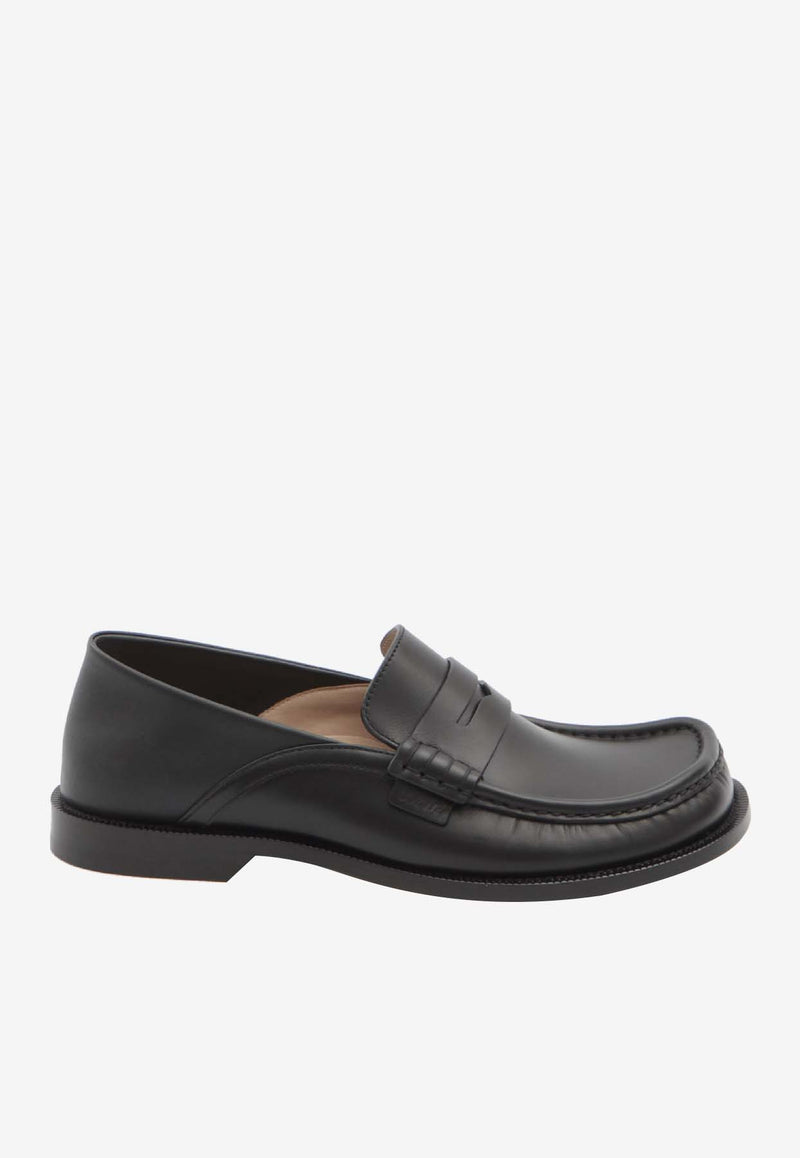 Loewe Campo Flap Back Loafers Black M816290X47--1100