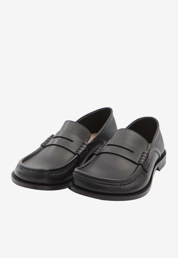 Loewe Campo Flap Back Loafers Black M816290X47--1100