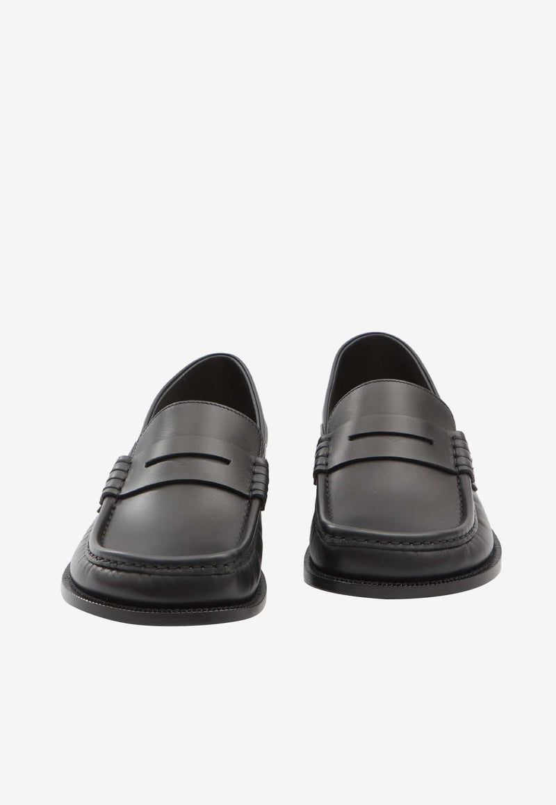 Loewe Campo Flap Back Loafers Black M816290X47--1100