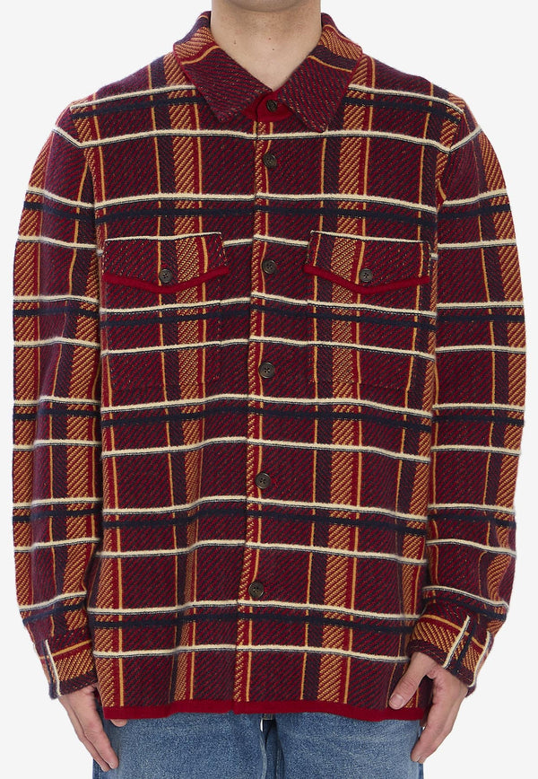 Guest In Residence Plaid Check Cashmere Shirt Multicolor U20210-JM-RUBCO