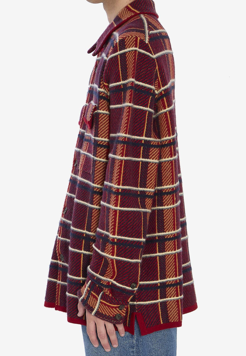 Guest In Residence Plaid Check Cashmere Shirt Multicolor U20210-JM-RUBCO