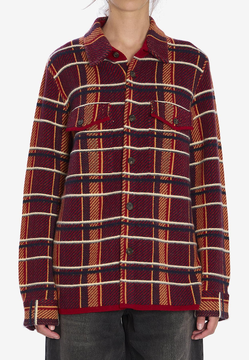 Guest In Residence Plaid Check Cashmere Shirt Multicolor U20210-JM-RUBCO