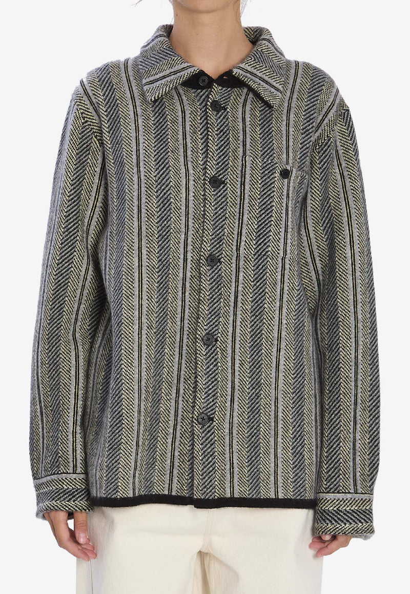 Guest In Residence Stripe Work Shirt Multicolor M32210-JM-BLKCO