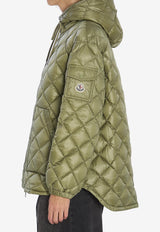 Moncler Diamond Quilted Puffer Jacket  Green K20932F00013-595ZZ-80T