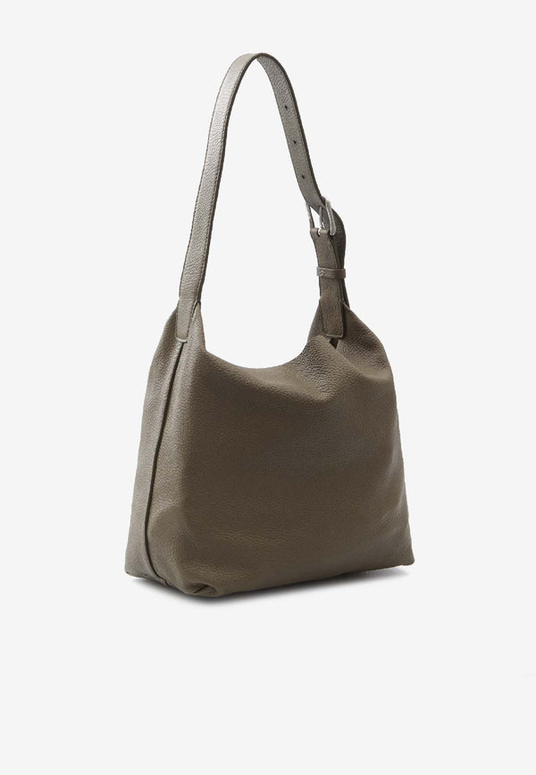 Isa Soft Leather Shoulder Bag