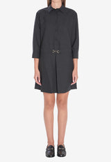 Gucci Horsebit Long-Sleeved Mini Dress Gray 836243-Z8B12-1054