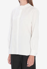 Saint Laurent Pierrot Long-Sleeved Shirt White 842627-Y7K36-9601