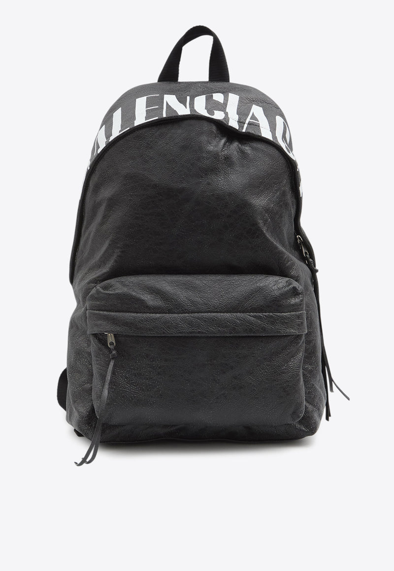 Balenciaga Editor Leather Backpack Black 827206-2ABVX-1090