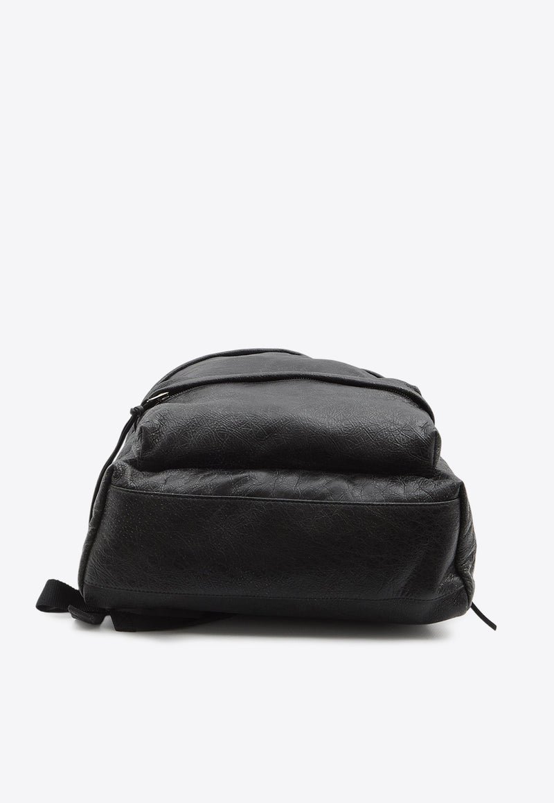 Balenciaga Editor Leather Backpack Black 827206-2ABVX-1090