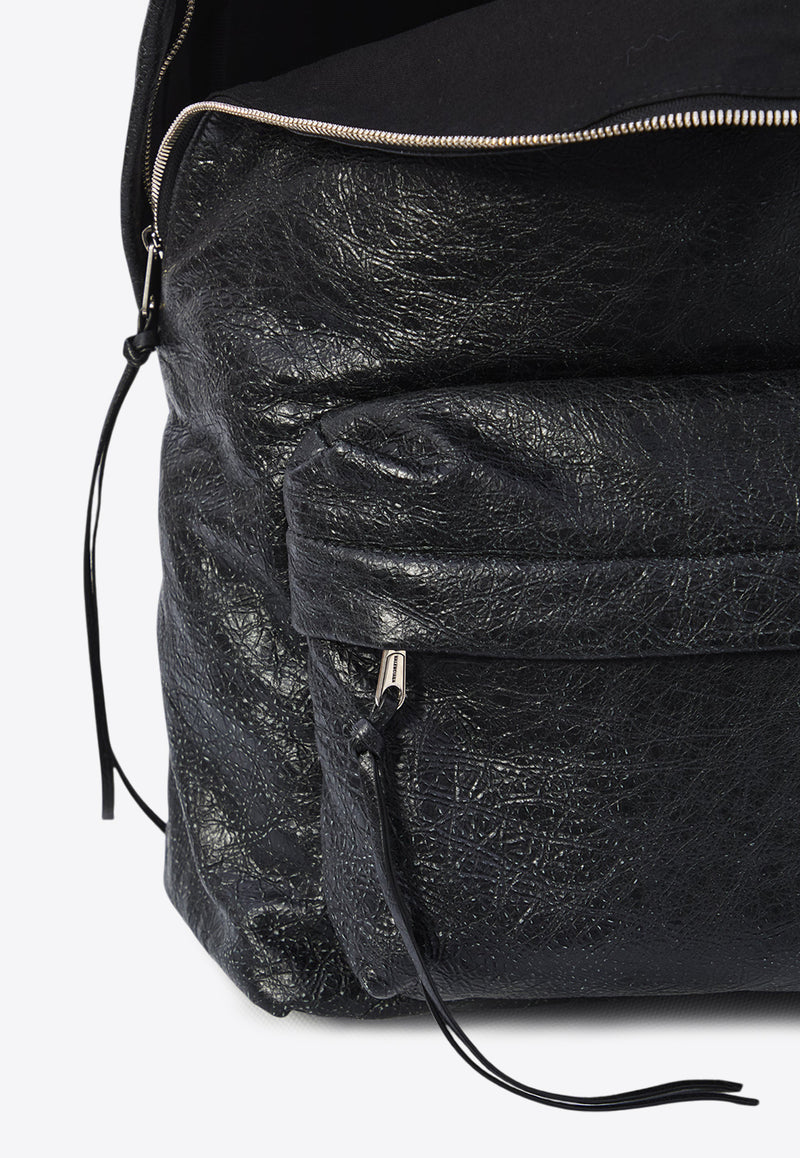 Balenciaga Editor Leather Backpack Black 827206-2ABVX-1090