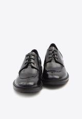Saint Laurent Lino Calf Leather Derby Shoes Black 838195-AAEHH-1000
