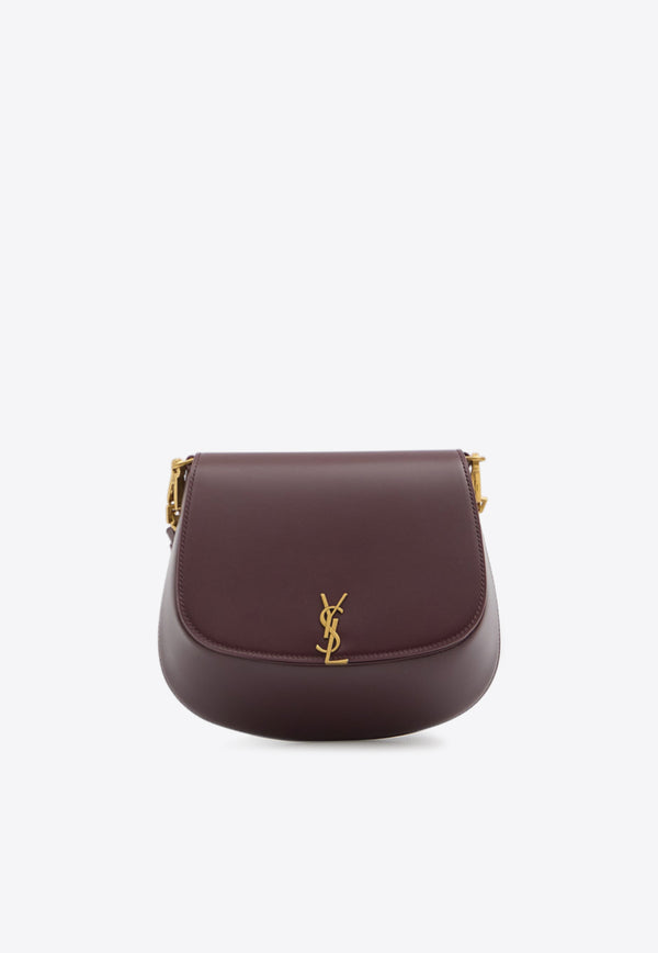 Saint Laurent Mini Voltaire Leather Shoulder Bag Burgundy 844299-AAFF9-6195