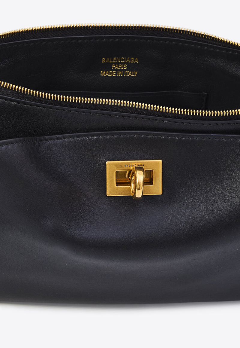 Balenciaga Rodeo Calf Leather Shoulder Bag Black 814111-2ABKX-1000