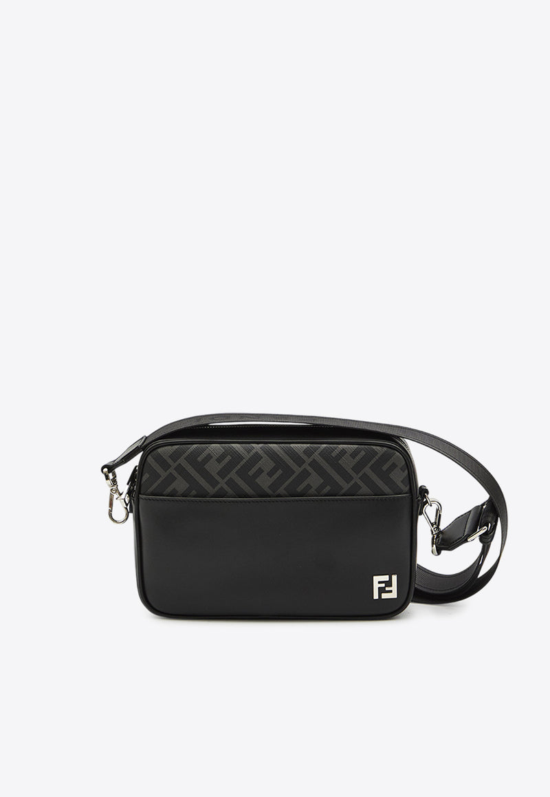 Fendi Squared FF Leather Camera Bag Black 7M0286-AJF0-F0GXN