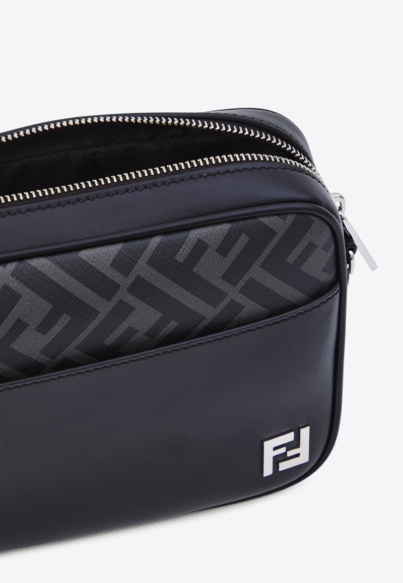 Fendi Squared FF Leather Camera Bag Black 7M0286-AJF0-F0GXN