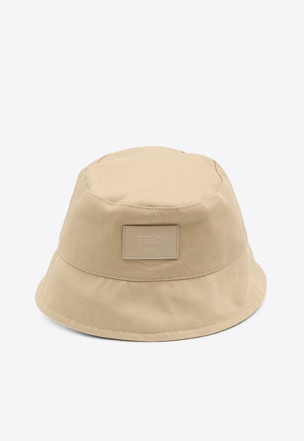 Fendi Logo-Patch Bucket Hat Beige FXQ833-AYK7-F1TTM