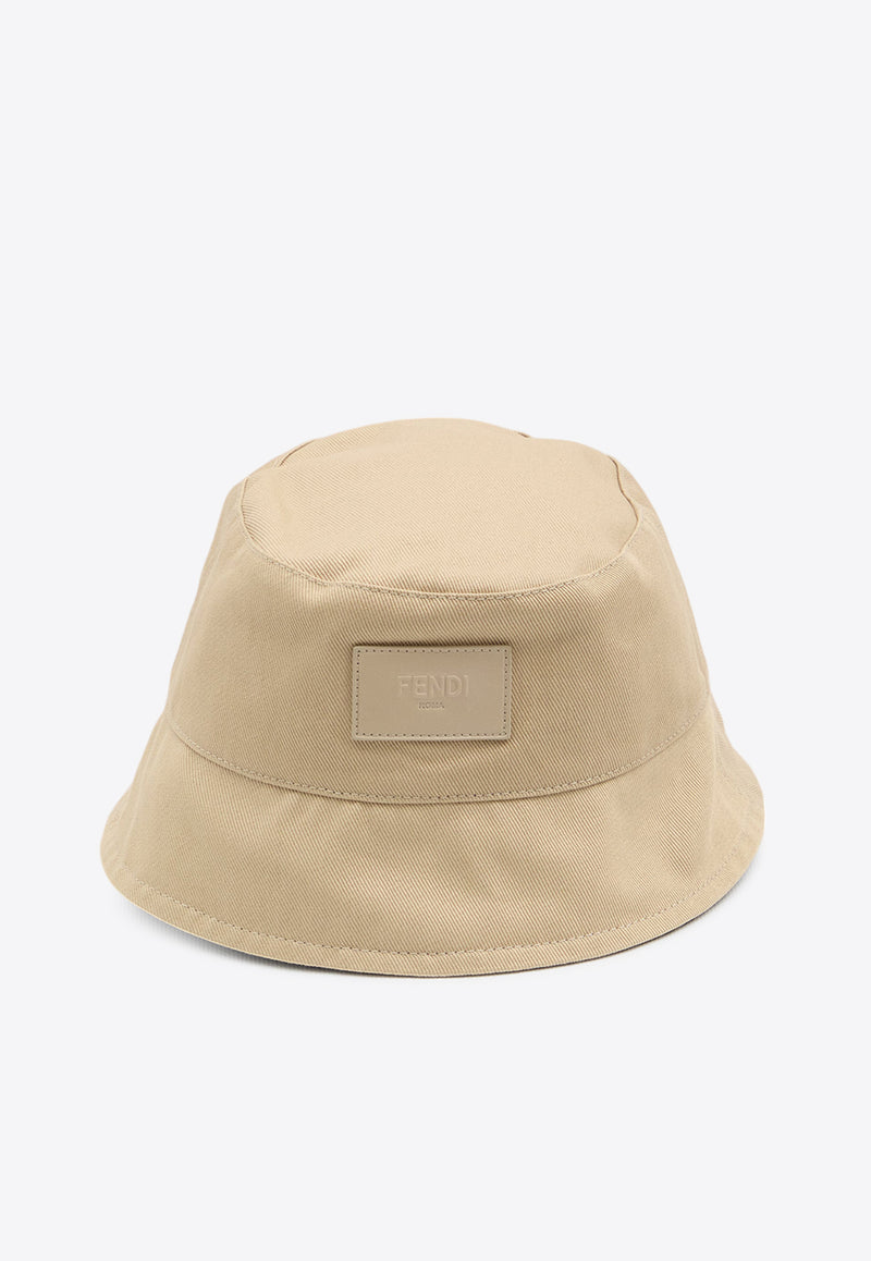 Fendi Logo-Patch Bucket Hat Beige FXQ833-AYK7-F1TTM