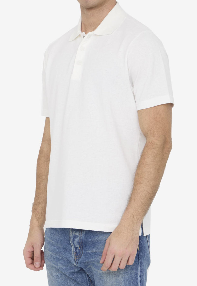 Fendi FF Monogram Polo T-shirt White FAF717-AR5G-F0RQ0