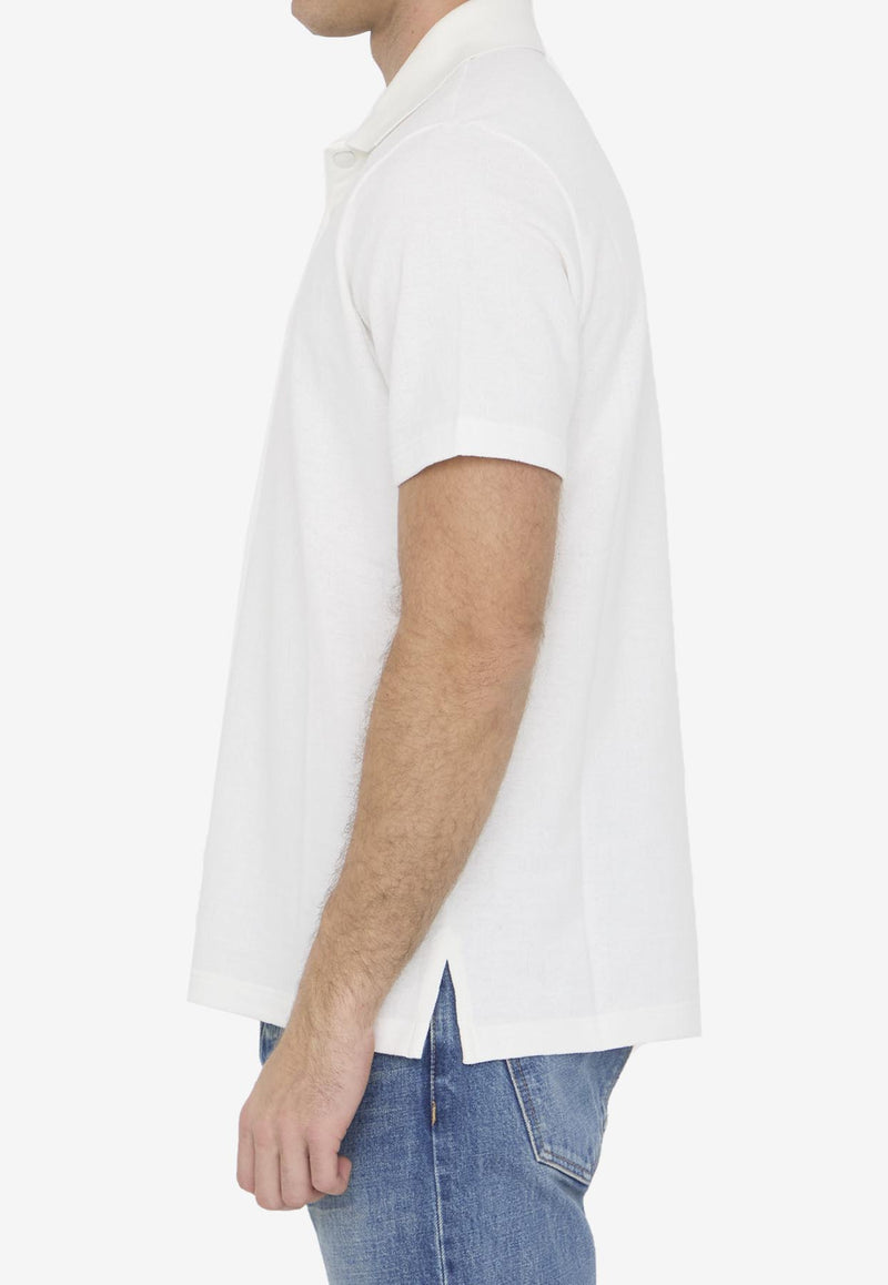 Fendi FF Monogram Polo T-shirt White FAF717-AR5G-F0RQ0